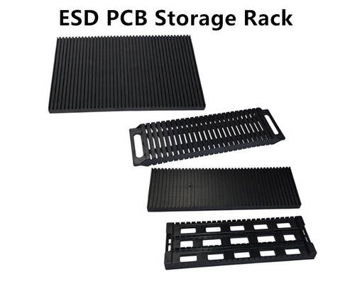 الصناعية المضادة للساكنة ESD PCB رفوف ضد الصدمات الأسود PCB تداول الرف