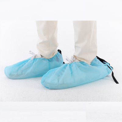 غطاء أحذية ESD مع شريط موصل مضاد للستاتيك، غطاء أحذية غرفة نظيفة غير منسوجة قابلة للإستخدام