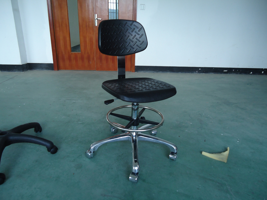كرسي مكتب ESD بزاوية 360 درجة ، و 630 * 830 مم كرسي مختبر قابل للتعديل