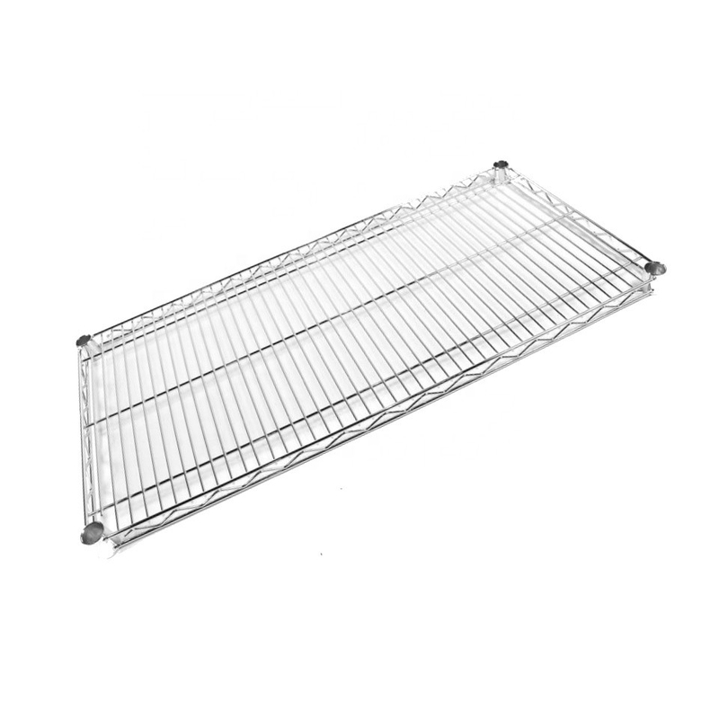 4 shelves  Cleanroom Chrome plated wire mesh ESD trolley cart