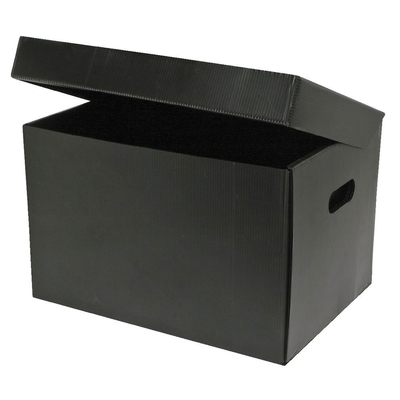الصندوق التخزينية الصفحة البلاستيكية المموجة PP ESD الصندوق المخصص PP Correx