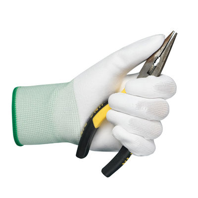 قفازات يد مضادة للكهرباء الساكنة مطلية بالنايلون على راحة اليد بطبقة موصلة 10e9 أوم