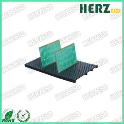 ESD PCB رفوف بلاستيكي PCB الدرج مضاد للستاتيكية حامل PCB الأسود