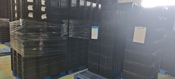 حاوية تخزين 400x300mm قابلة للتراص ESD الصناعية البلاستيكية صندوق التخزين صندوق الموصل الصندوق