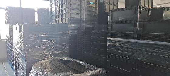 حاوية تخزين 400x300mm قابلة للتراص ESD الصناعية البلاستيكية صندوق التخزين صندوق الموصل الصندوق
