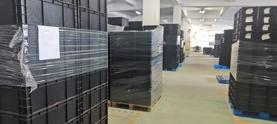 حاوية تخزين 400x300mm قابلة للتراص ESD الصناعية البلاستيكية صندوق التخزين صندوق الموصل الصندوق