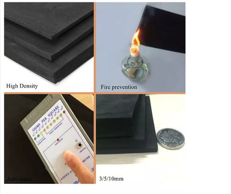 Black ESD Foam with Volume Resistivity 10e3-10e6 Ω.cm and 10e6-10e9 Ω.cm for Electronics Packing