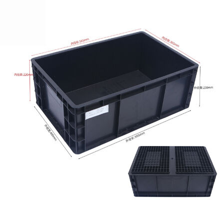 600*400*280mm Injection ESD Bin Box Antistatic Plastic Bins Turnover Box