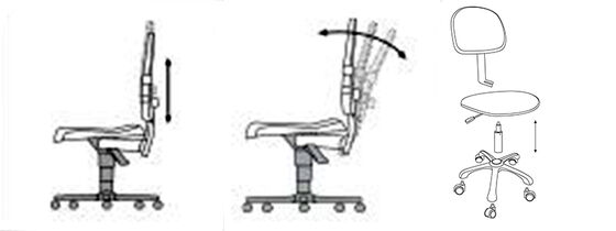 360 Degree Adjustable Swivel ESD Anti-static Cleanroom Lab Pu Foam Chair with Lifting Armrest