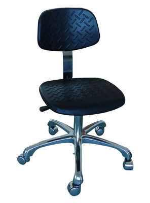 Wholesale PU Rotatable Foam ESD Chair with Footring Anti-Static Stool Laboratory  Office Fabric Cleanroom