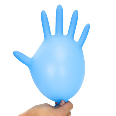 قفازات الأمان الزرقاء السوداء من النتريل قفازات الاختبار المضادة للولايات المتحدة للجملة