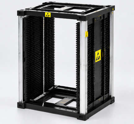 Gear Track Adjustment ESD PCB Magazine Rack Anti static SMT PCB Storage Rack