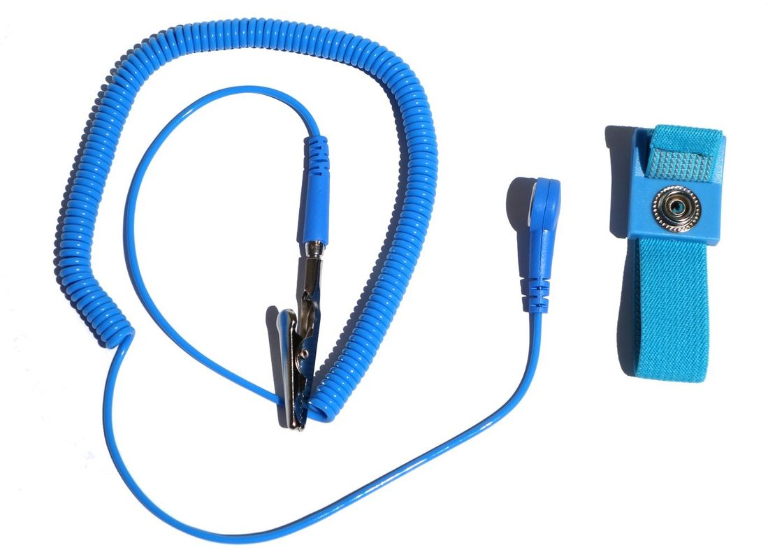 حزام معصم مضاد للستاتيكية حزام معصم ESD قابل للتعديل حزام تفريغ الكهربائي